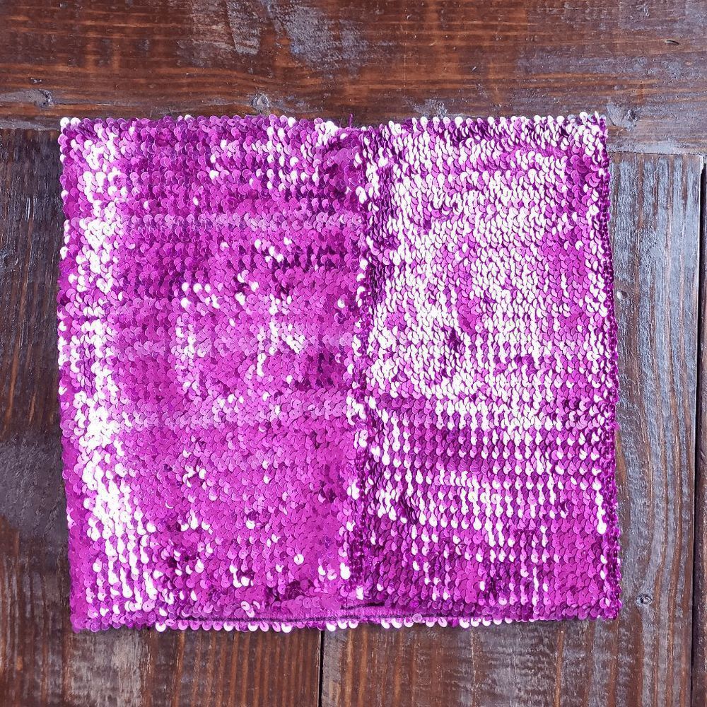 Sequin Tube Top, L, Pink